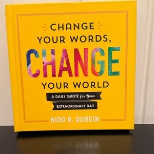 Self Help Book “Change Your Words, CHANGE Your World”